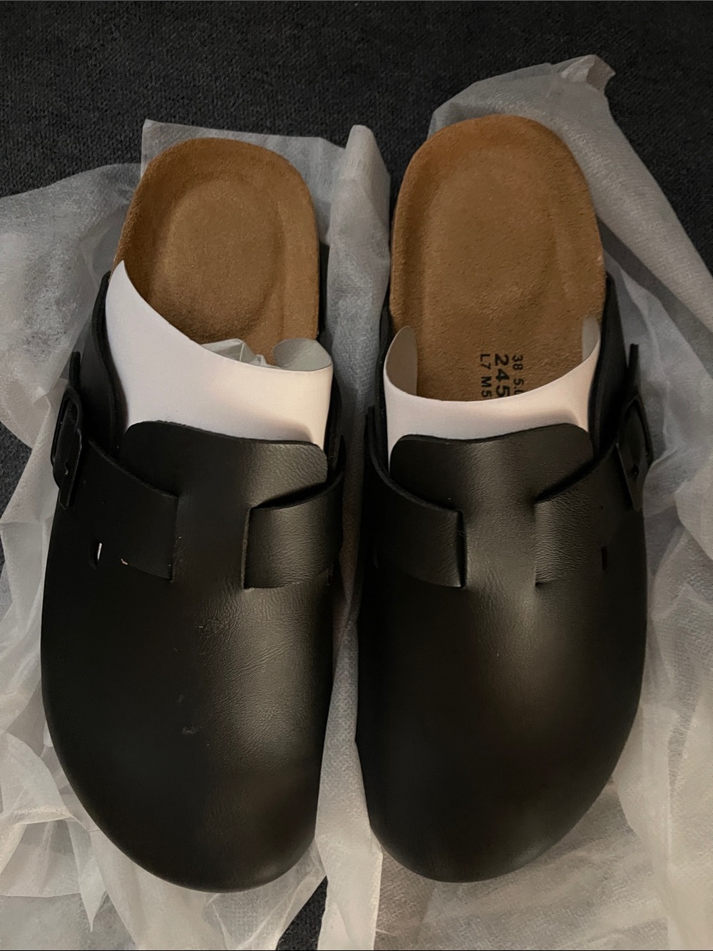 SUFU Black Clogs size 7M